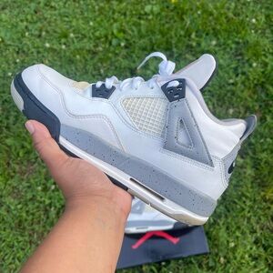 Air Jordan 4 White Cement